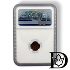 NGC holder reverse with certification hologram, 1899 SPB 1/4 Kopek