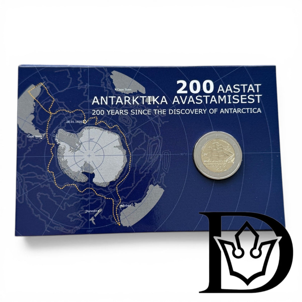 2020 Estonia 2 Euro Antarctica BU Coincard