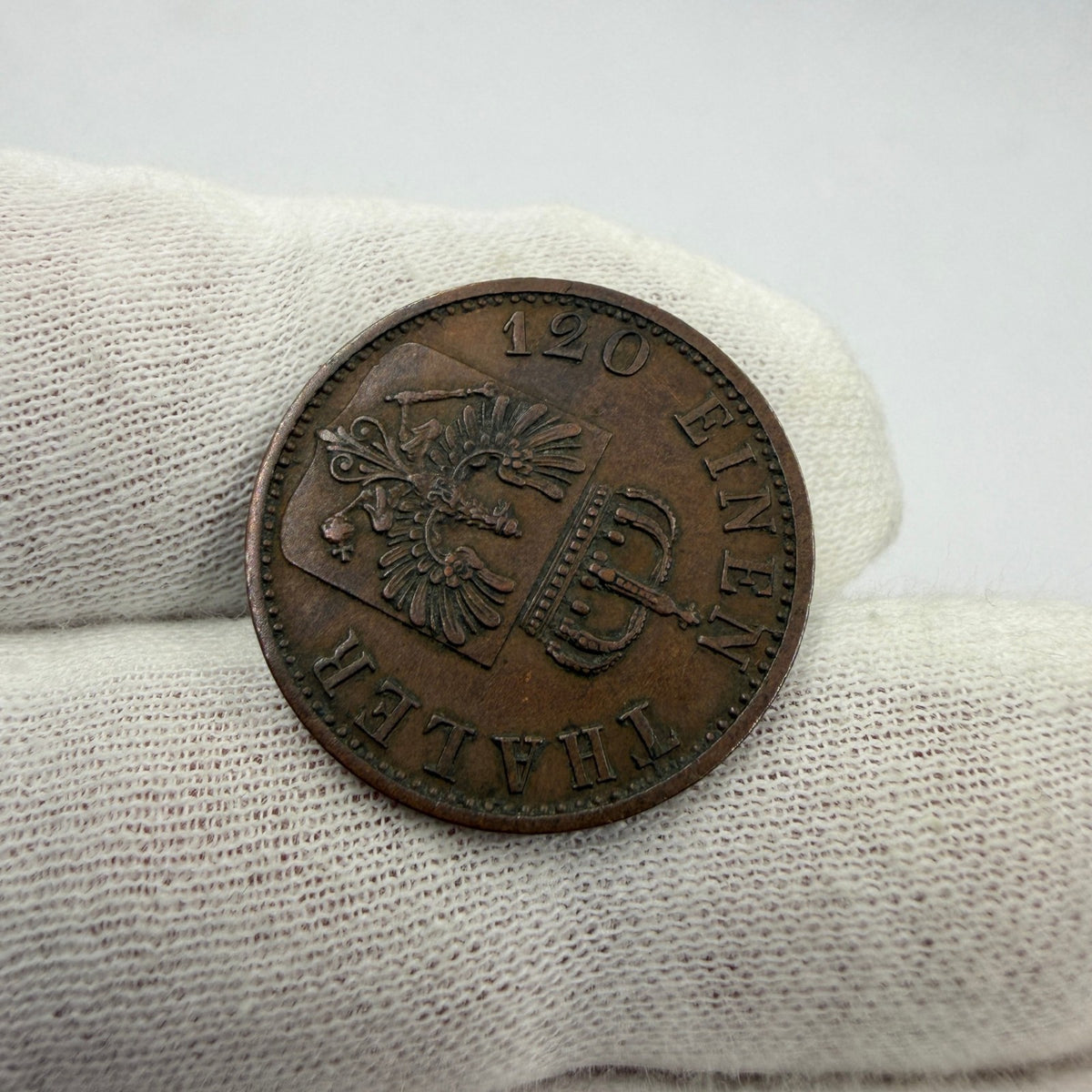 1868 Prussia (Germany) 3 Pfennig Copper Coin