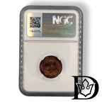 NGC holder reverse with certification hologram, 1915 1 Kopek