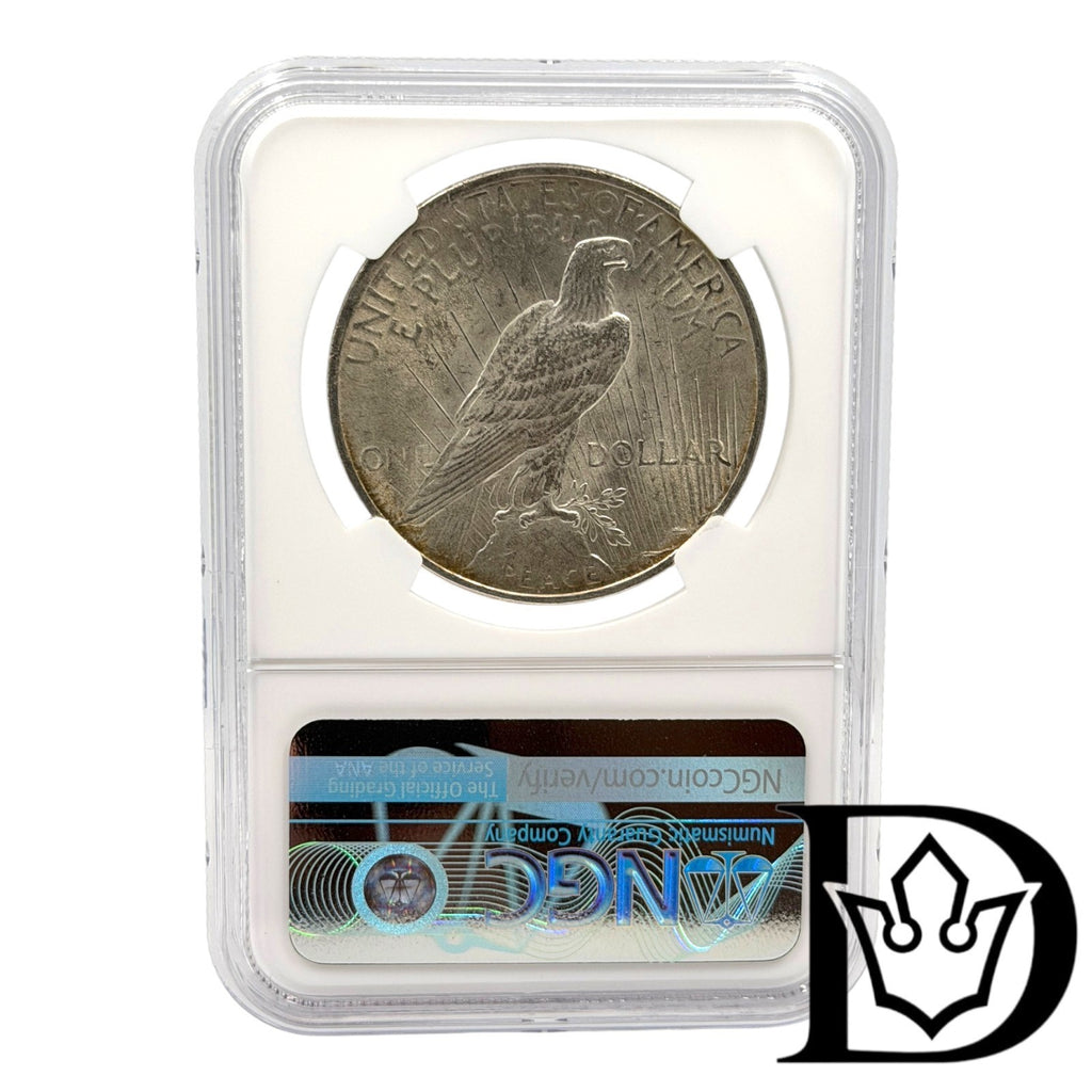 1923 United States Peace Dollar Silver Coin NGC MS 61