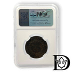 1872 A France 10 Centimes Cérès Bronze Coin NGC AU 58
