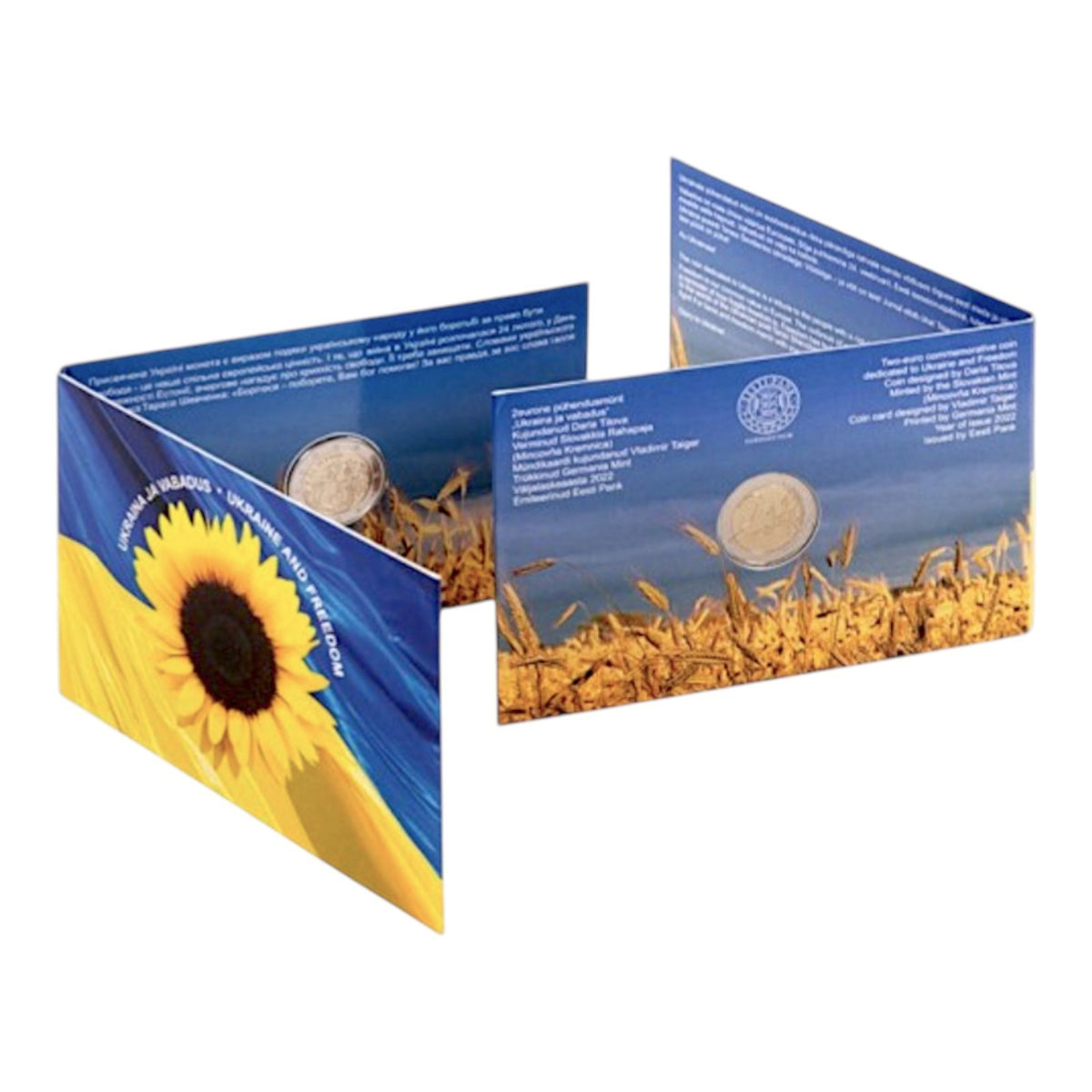 2022 Estonia 2 Euro Slava Ukraini BU Coincard