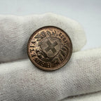 1932 Switzerland 2 Rappen Bronze Coin
