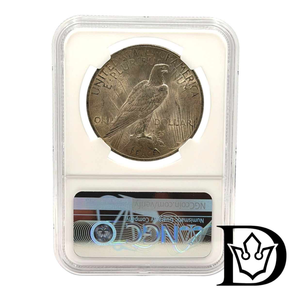 1923 United States Peace Dollar Silver Coin NGC MS 62