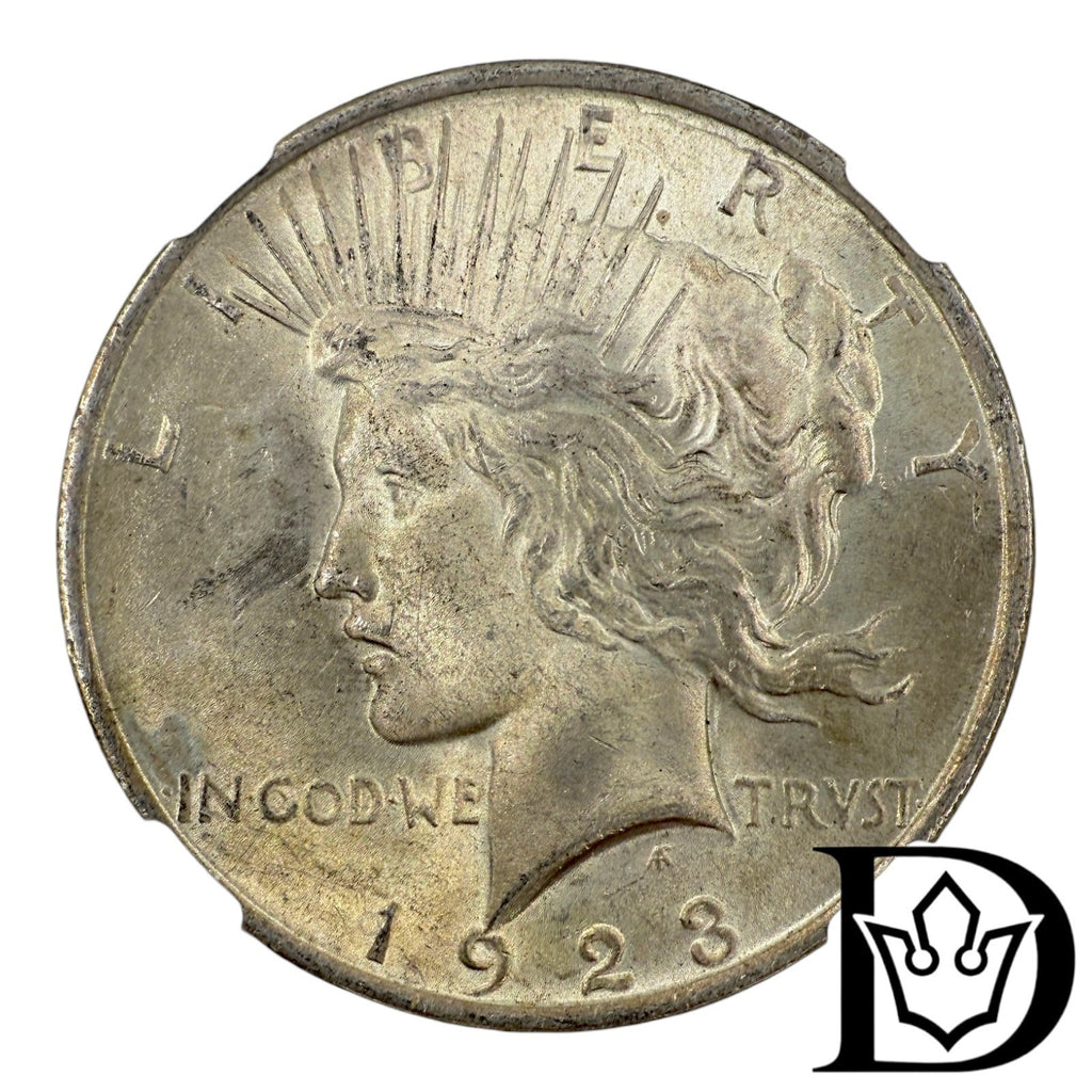 1923 United States Peace Dollar Silver Coin NGC MS 62