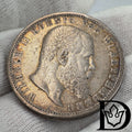 1904 F Württemberg (Germany) 5 Mark Silver Coin Wilhelm II