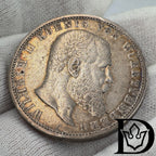1904 F Württemberg (Germany) 5 Mark Silver Coin Wilhelm II