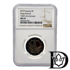 2019 Estonia 2 Euro Song Festival 150th Anniversary Coin NGC MS 67