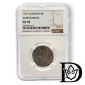 1747 Württemberg 6 Kreuzer NGC AU 58 Karl Eugen