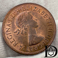 1967 Great Britain 1 Penny Bronze Coin Elizabeth II